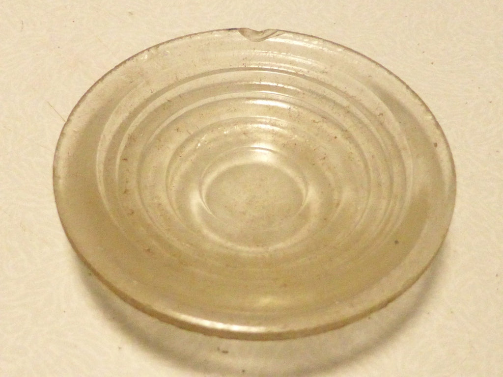 Ancien Cabochon en verre transparent SCINTEX 50 mm Ø velo moto auto tacot