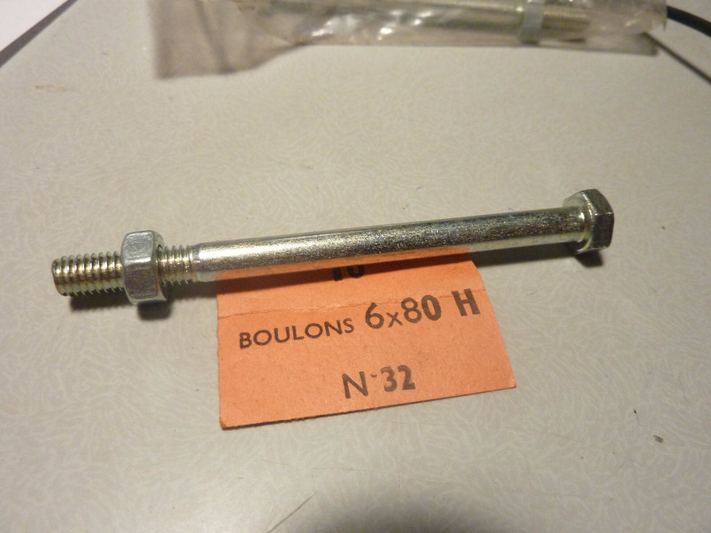 1 boulon ancienne vis s carter mobylette vintage 6x80 101 102 103 104 105 BB