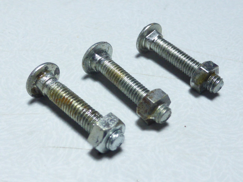 ✨ Ancien stock NOS  Lot de 3 vis Algi M5 x 25 mm Tête ronde méplat avec collet✨