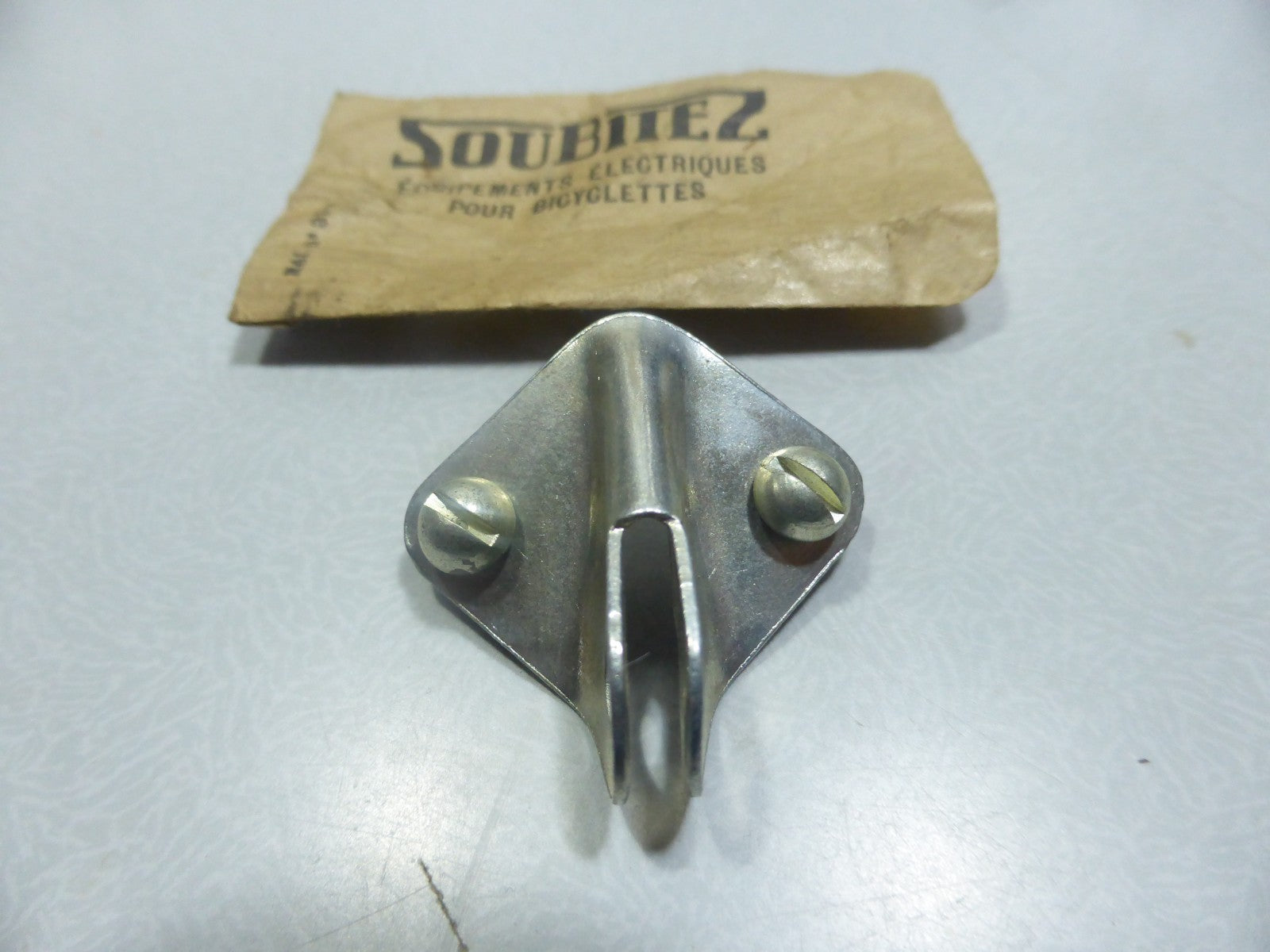 ✨ NOS neu Support attache Phare CIBIÉ SOUBITEZ Vélo Vintage Made in France✨