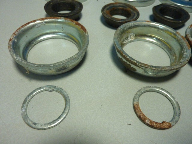 lot Cuvettes de pédalier acier ø 40 mm Oldschool, Vintage coupelles cup