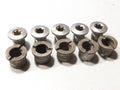 lot de 5 Vis  vélo pédalier chromé   motobecane peugeot vintage