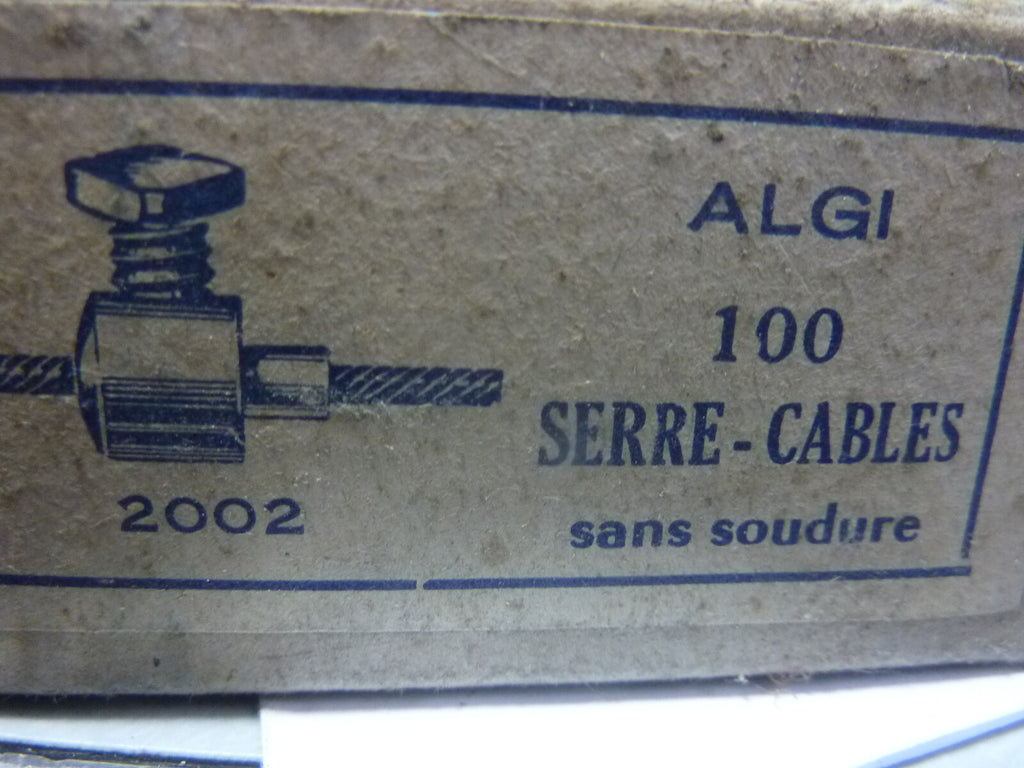 ✨ Ancien stock / NOS – Lot de 2 Serre-câbles Algi – Vélo / Cyclomoteur Vintage ✨