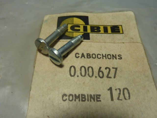 ✨ NOS – Lot 2 Vis Attache Cabochon Support de Phare Cibié Vélo – Vintage ✨