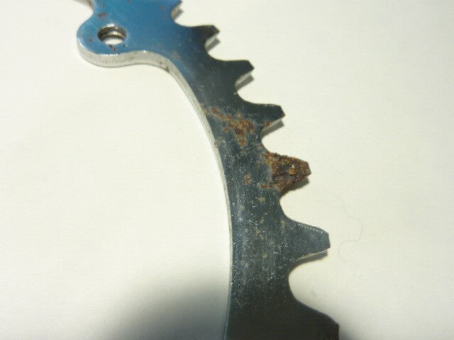 vintage CHAINRING  - 40 - Plateau acier chromé trous de Ø 5 mm