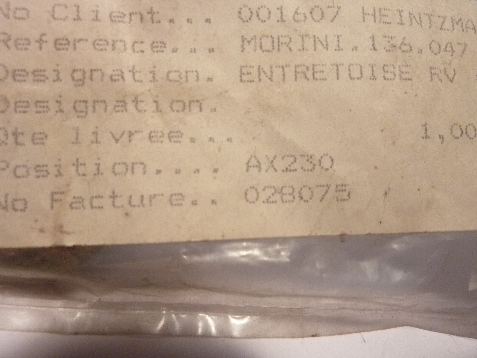 NOS neu ancien stock entretoise Morini 136.047