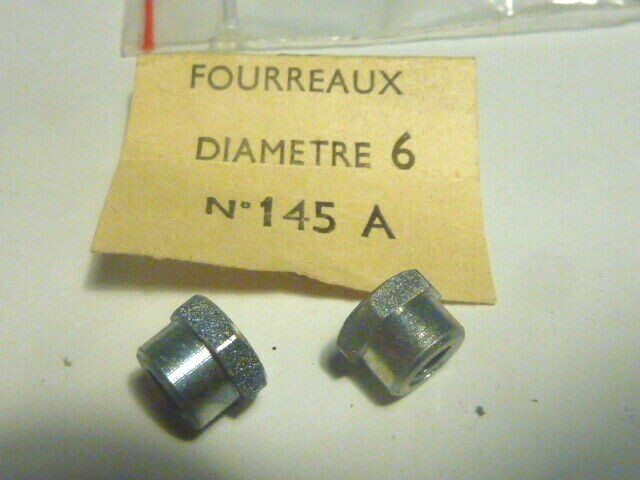 ✨NOS vintage 5 écrou épaulé méplat fourreaux couronne pédalier Ø 6 velo cyclo✨