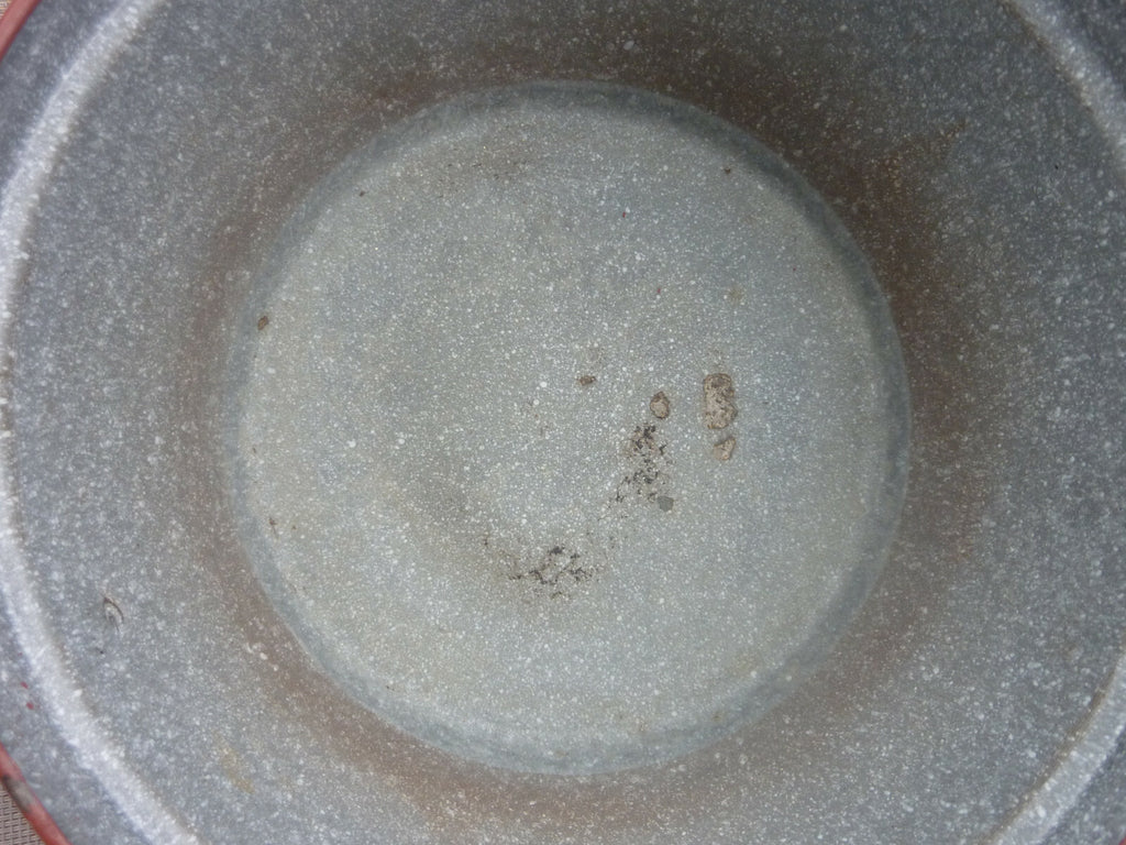 Ancienne casserole faitout émaillé charlotte vintage art deco