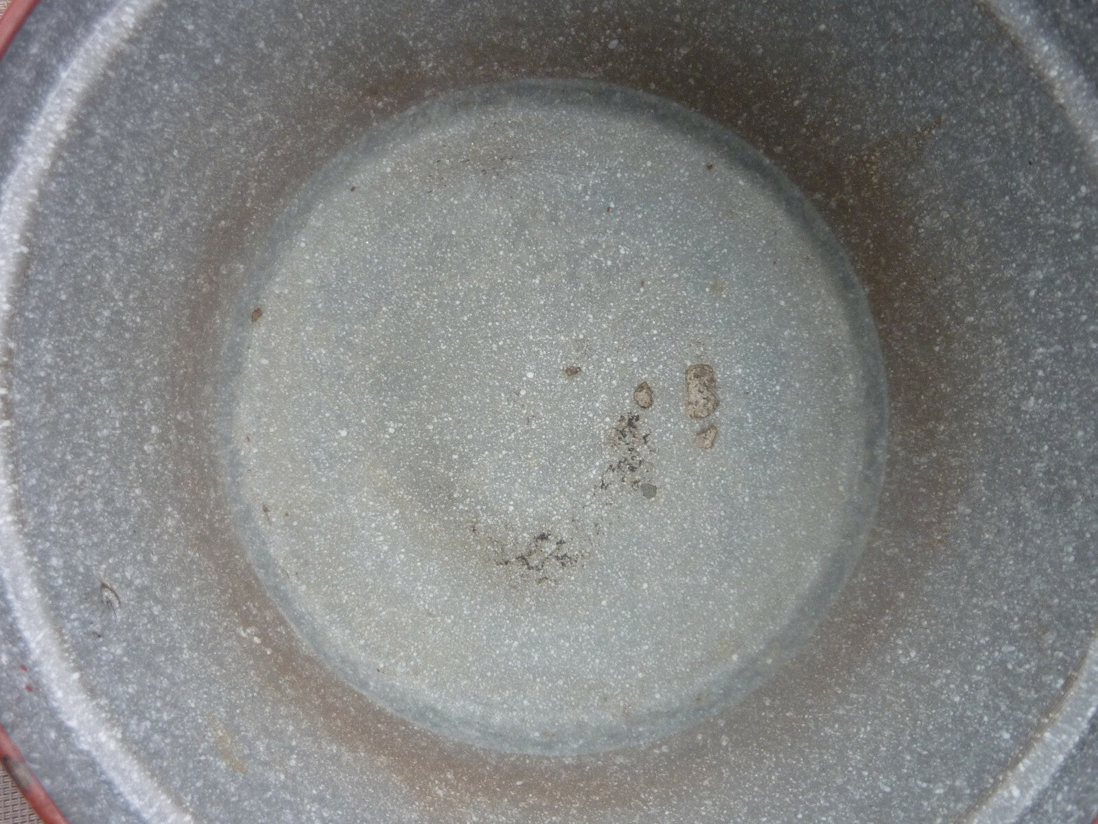 Ancienne casserole faitout émaillé charlotte vintage art deco