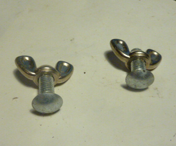 ✨NOS 2 Vis Papillon Écrous Oreilles vintage 6x16 mm ailettes garde boue fender ✨