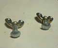 ✨NOS 2 Vis Papillon Écrous Oreilles vintage 6x16 mm ailettes garde boue fender ✨