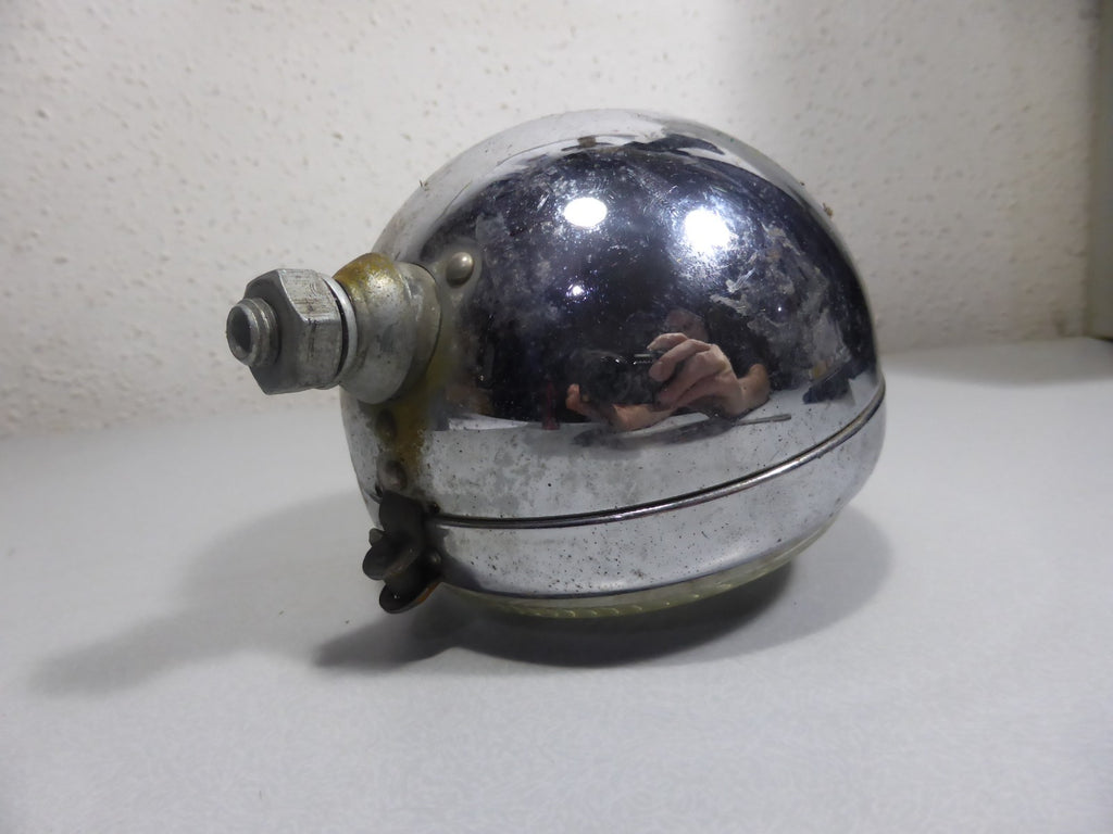 Ancien Phare Feu Arrière chromé HELLA 2-22865 Vintage Moto Mobylette Ø 107mm