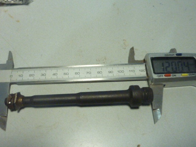 vintage 1 Axe pédale droite 120 mm neuf ancien stock  velo cyclo solex 14/125