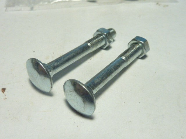 ✨ NOS 2 boulons vis tète ronde méplat vintage ancien stock vis 5x40 mm collet✨
