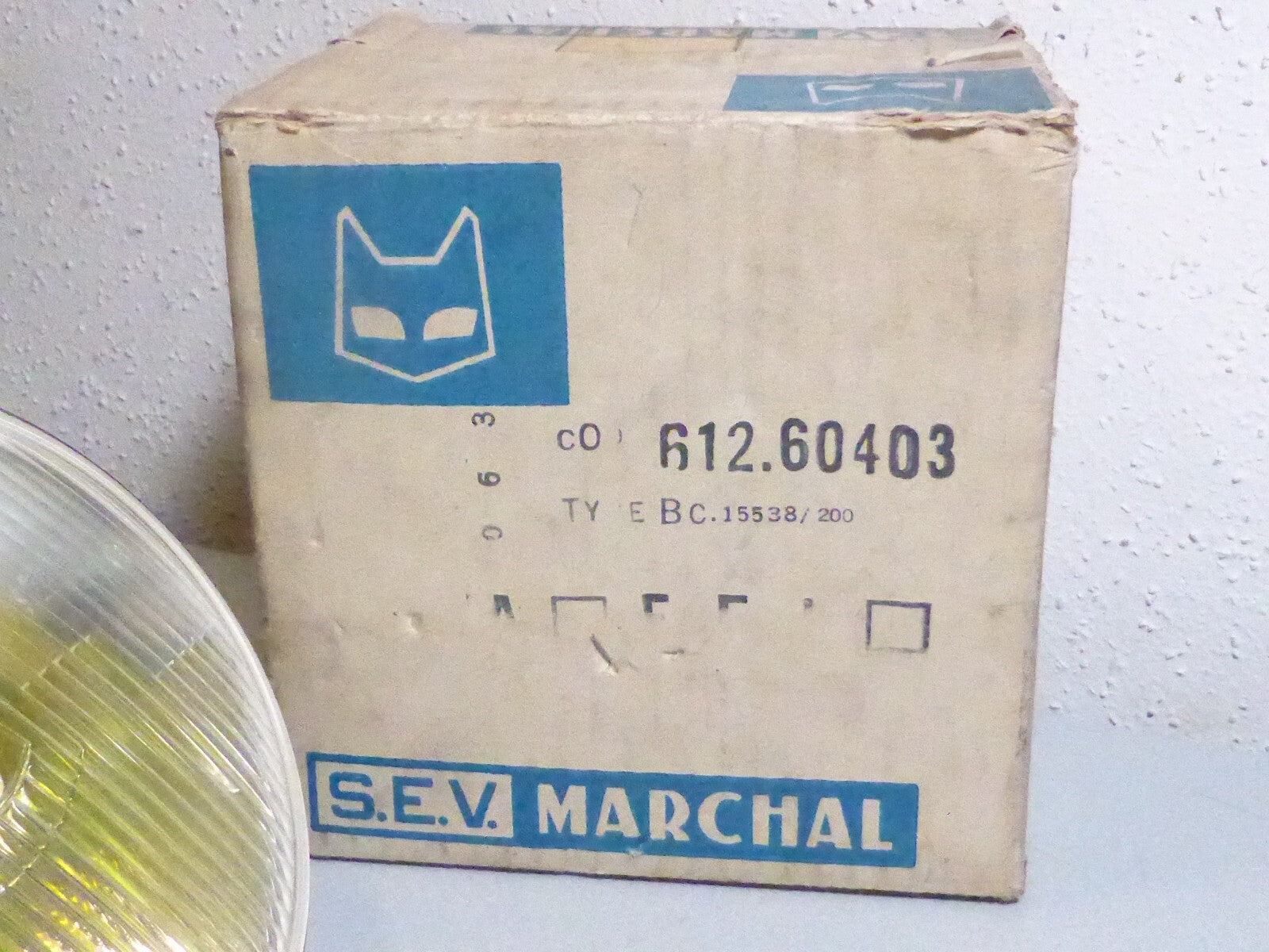 MARCHAL Optique de Phare Iode 143mm Réf 612 60403 NOS Neuf Époque
