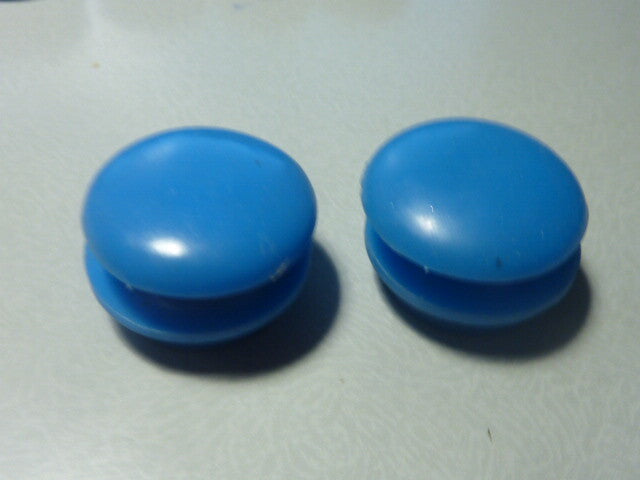 ✨ NOS 2 Handlebar End Plugs Blue – Bouchons de Guidon Bleu Vintage ✨