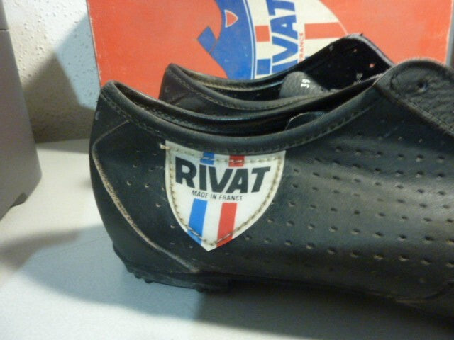 Chaussures de cyclisme ancienne   - RIVAT - Made in France - T39