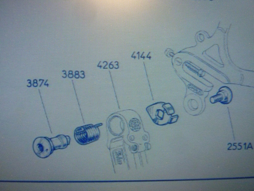 NOS vis screw axel dérailler  simplex parts 3874 velo vintage