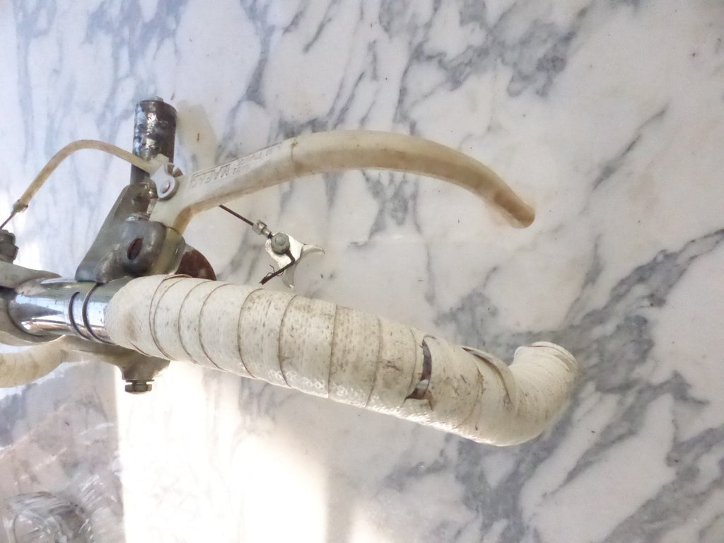 ancien guidon velo chromé vintage Peugeot motobecane gitane randonneur Pivo 22.2