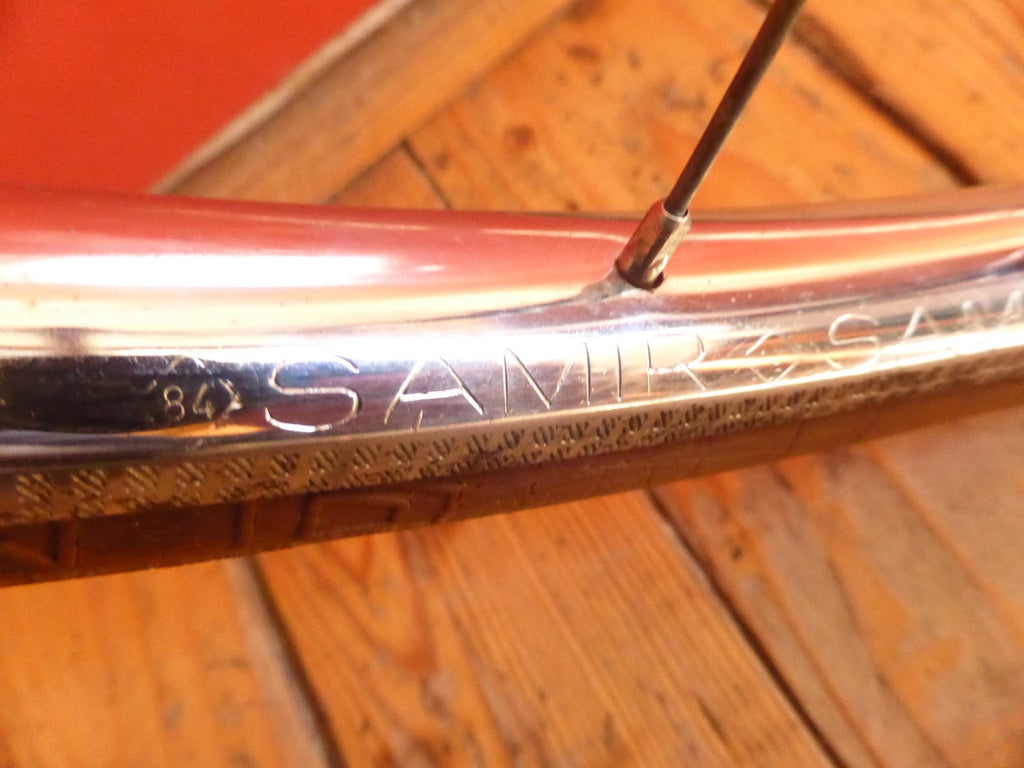 ✨ NOS Roue arrière velo vintage 700C (622) – SAMIR SAMINOX 1984 ✨