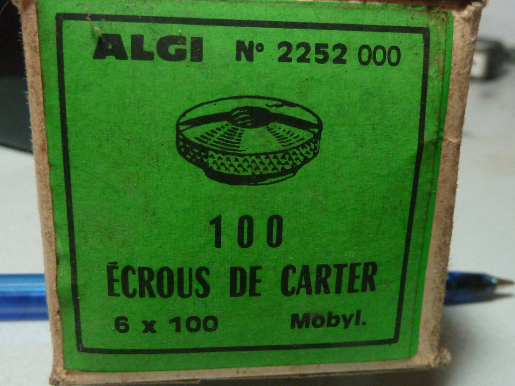 ✨ NOS NEU vintage Algi ancien molette mobylette écrou carter original✨