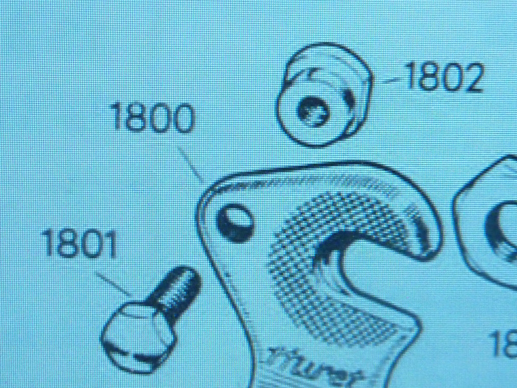 Huret Rear  patte dérailleur   screw bolt and nut   patte  1802