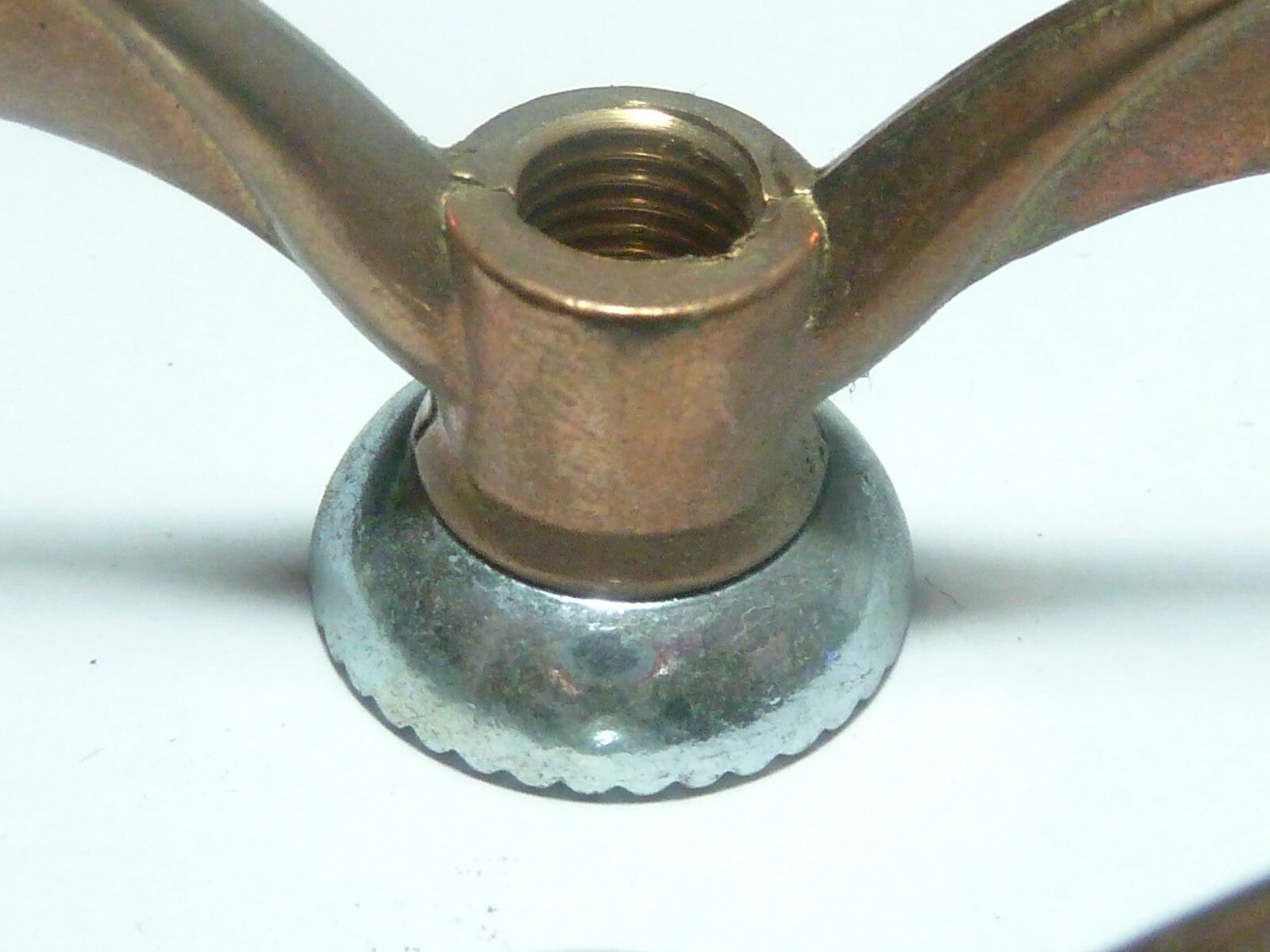 NOS 2 Ecrou Papillon ancien Velo  Set Wing Nuts Brass 5/16 vintage Torino Marcel