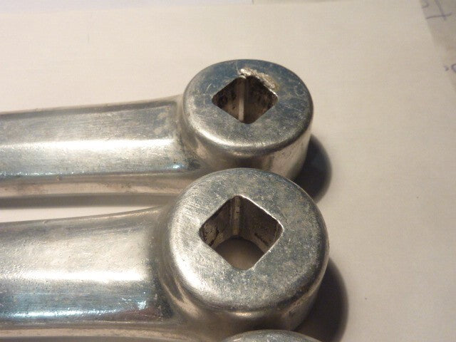 3 manivelles Pédalier vintage CW  170 mm  9/16 manivele gauche