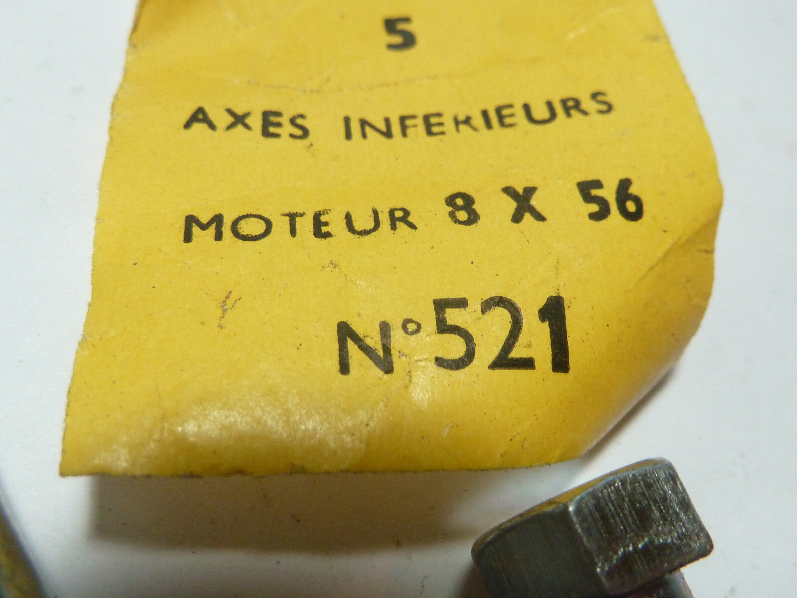 ✨ NOS ALGI – 2 Axes Fixation Moteur M8 8x56 mm – Mobylette – Ancien Stock ✨