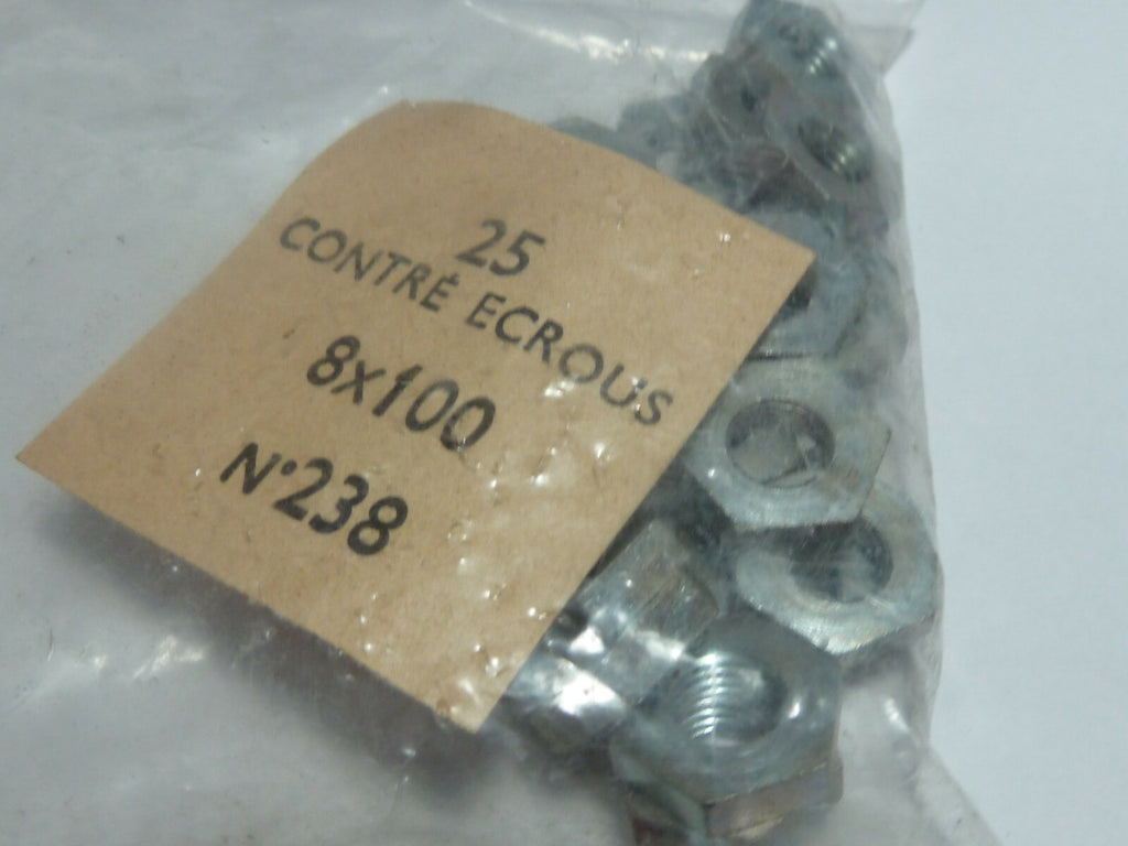 Algi Contre-Ecrou moyeu m8 x 100 (x25) - Accessoire Vélo ancien stock