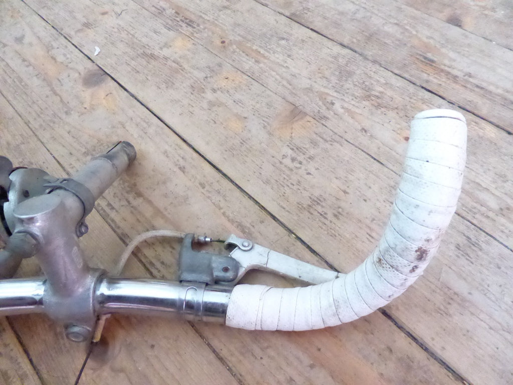 ancien guidon velo chromé vintage Peugeot motobecane gitane randonneur Pivo 22.2