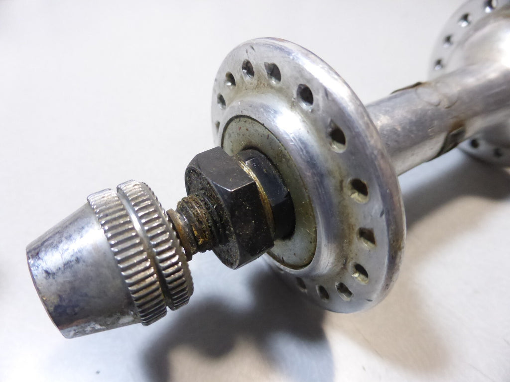 4 vintage axe moyeux maillard sachs shimano front axle