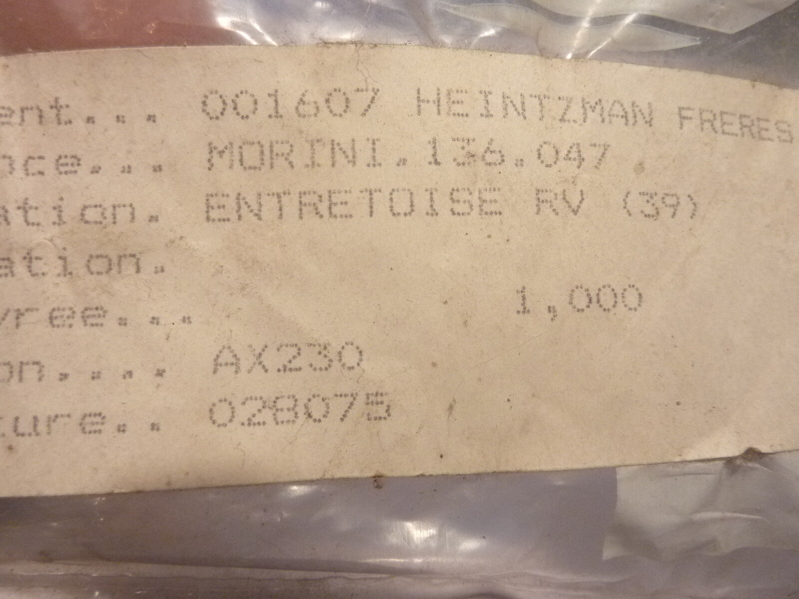 NOS neu ancien stock entretoise Morini 136.047