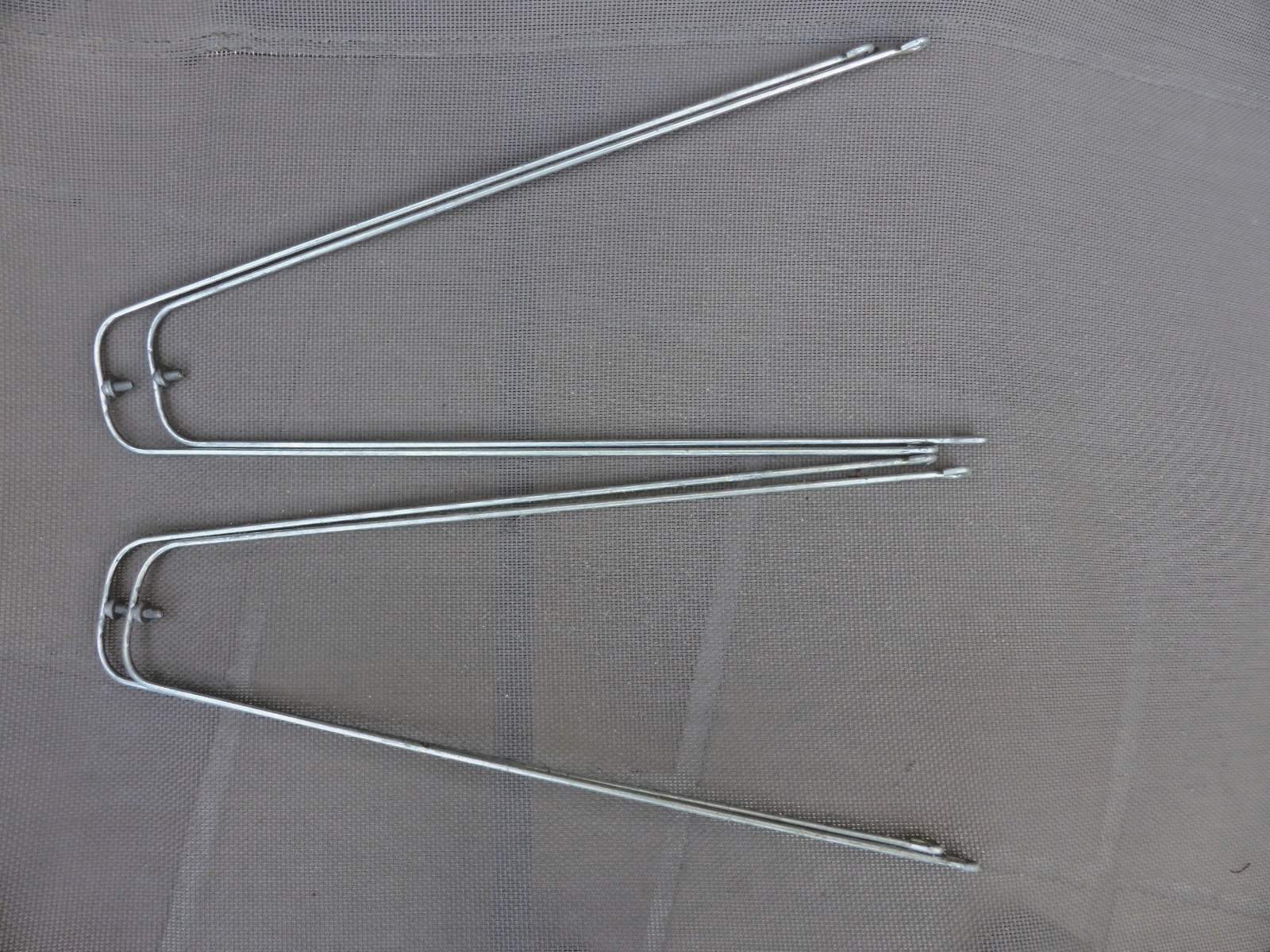 ✨ NOS 4 tringles de garde boue 345 mm Ø 3.5 mm acier vélo vintage 55 mm✨