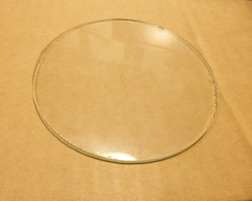 1 ancien vintage verre de phare plat velo cyclo mobylette Ø 76 mm