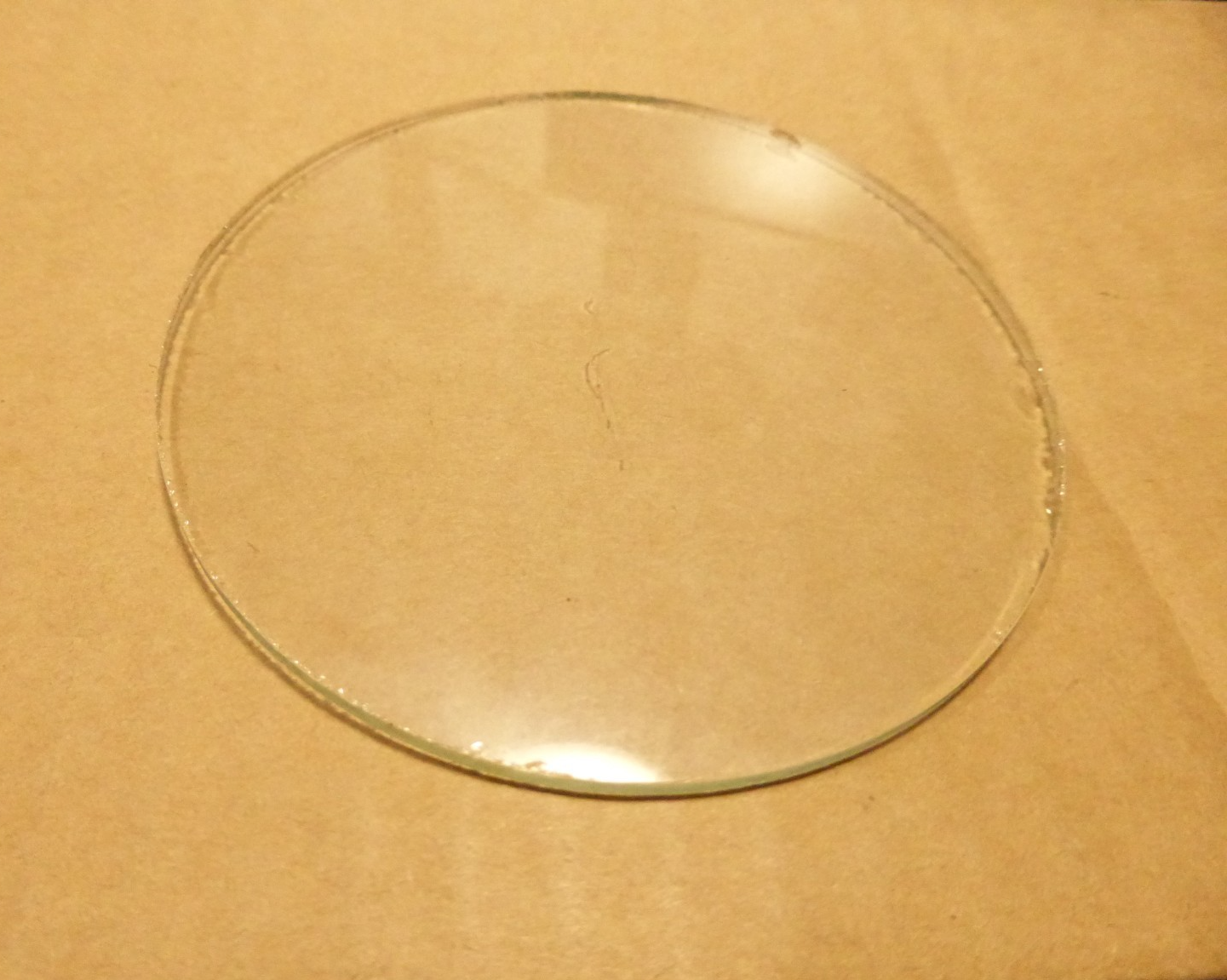 1 ancien vintage verre de phare plat velo cyclo mobylette Ø 76 mm