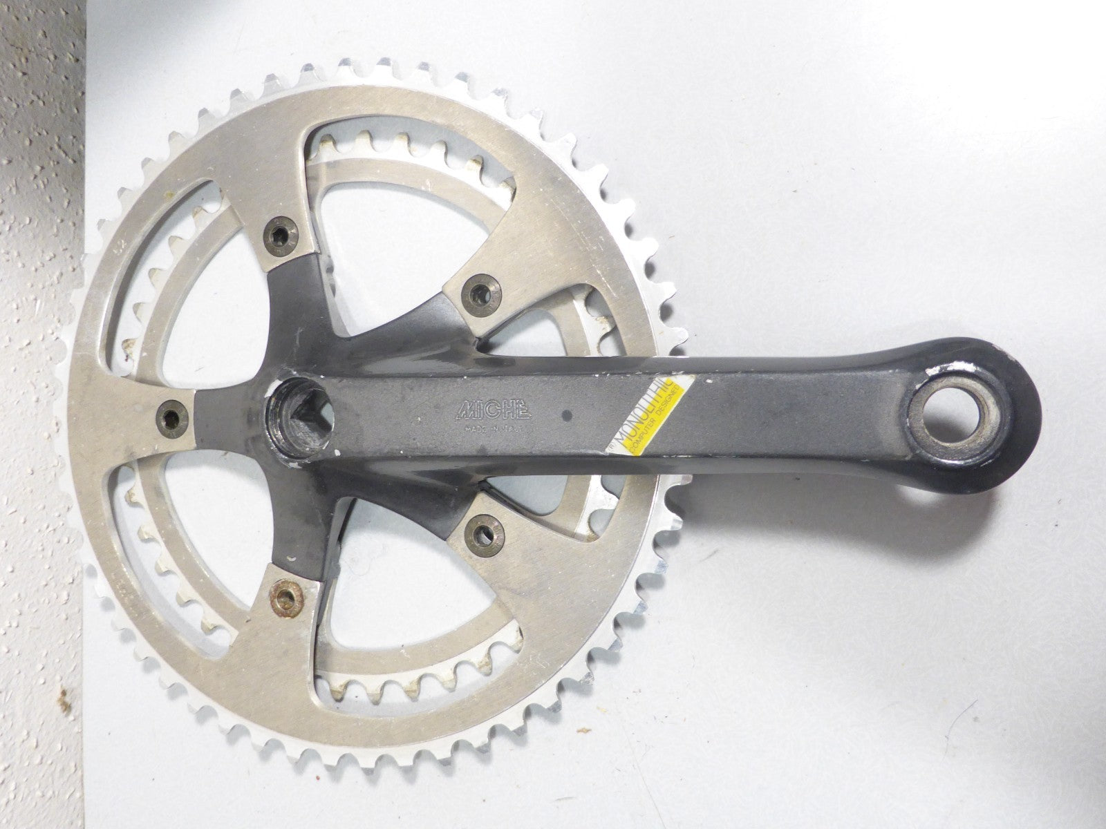NOS Miche Monolithic Bicycle Crankset Double chainring 52-42