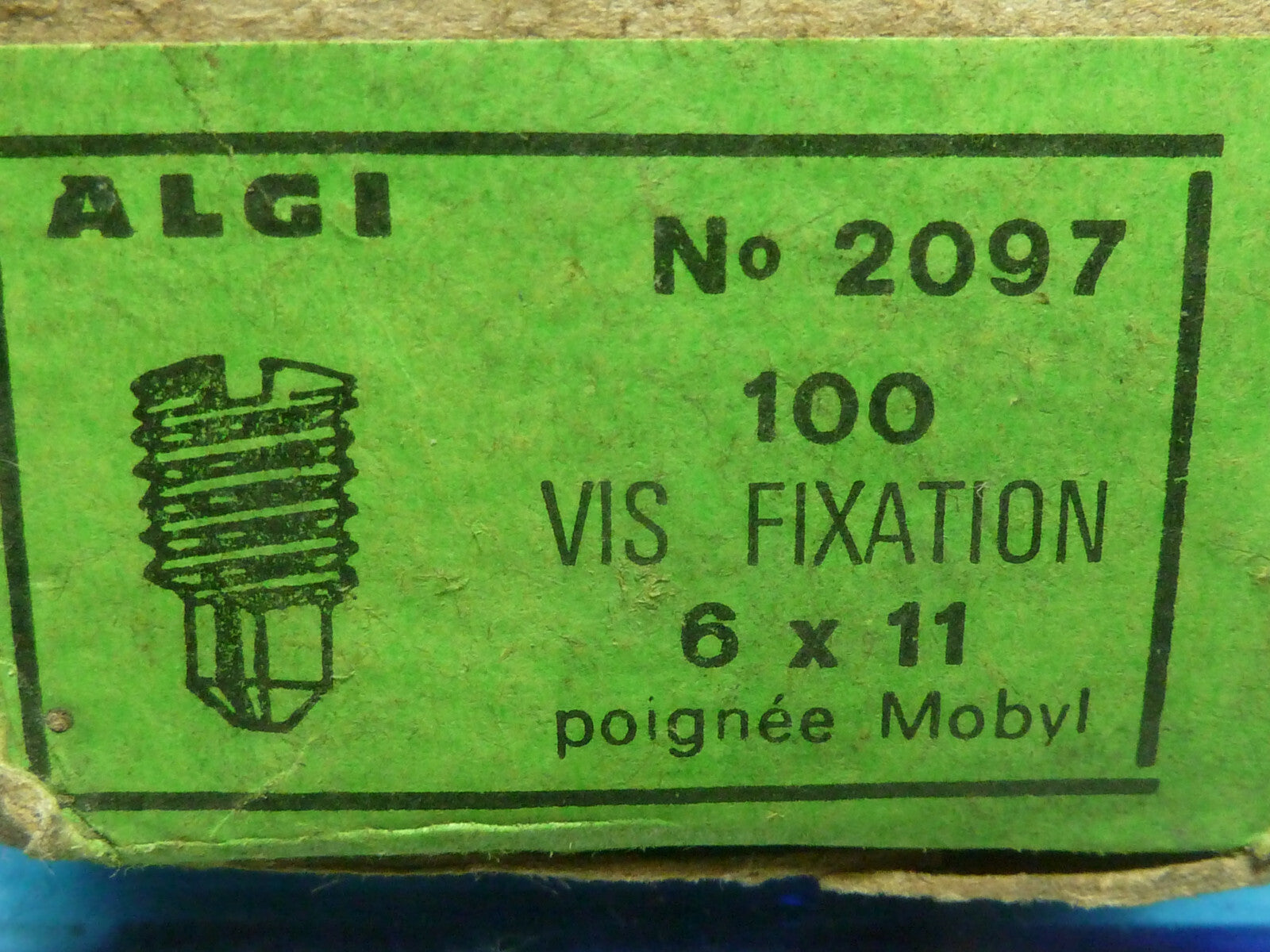 ✨ NOS Algi Vis  poignée Saker ancien stock 6x11 motobecane mobylette Peugeot✨