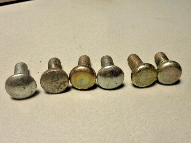 tète ronde méplat 6 vis bolt screw acier  vintage