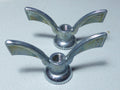 NOS 2 anciens Ecrous Papillon SOVA Velo Ancien Set Wing Nuts Brass 8 mm vintage