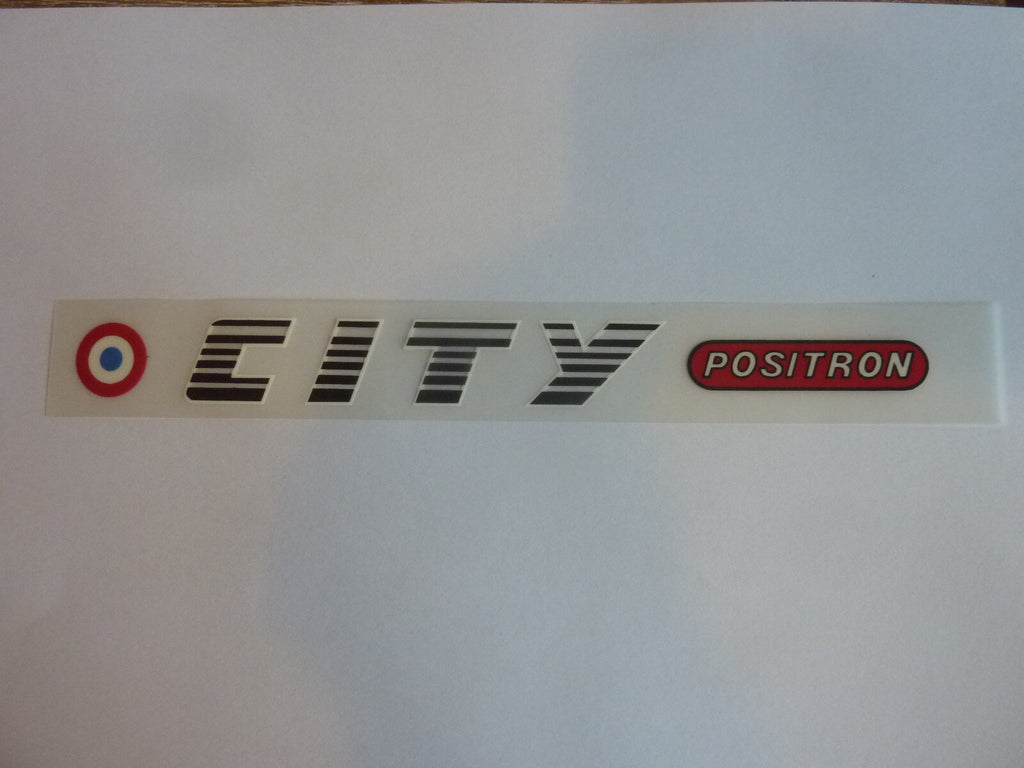 CITY POSITRON Vintage Stickers bike decal / autocollant vélo /prix pour 3
