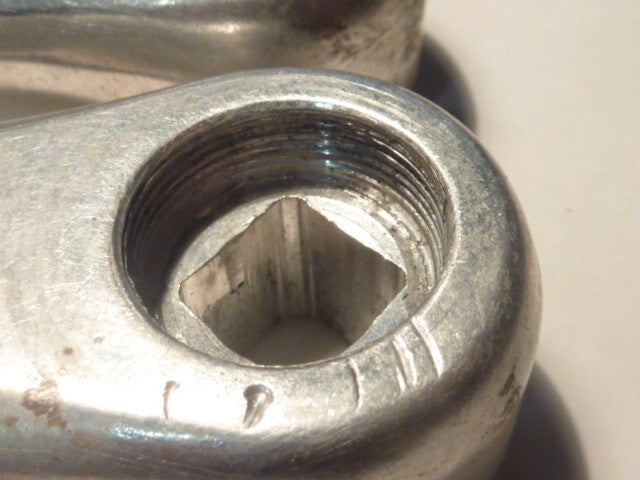 3 manivelles Pédalier vintage CW  170 mm  9/16 manivele gauche
