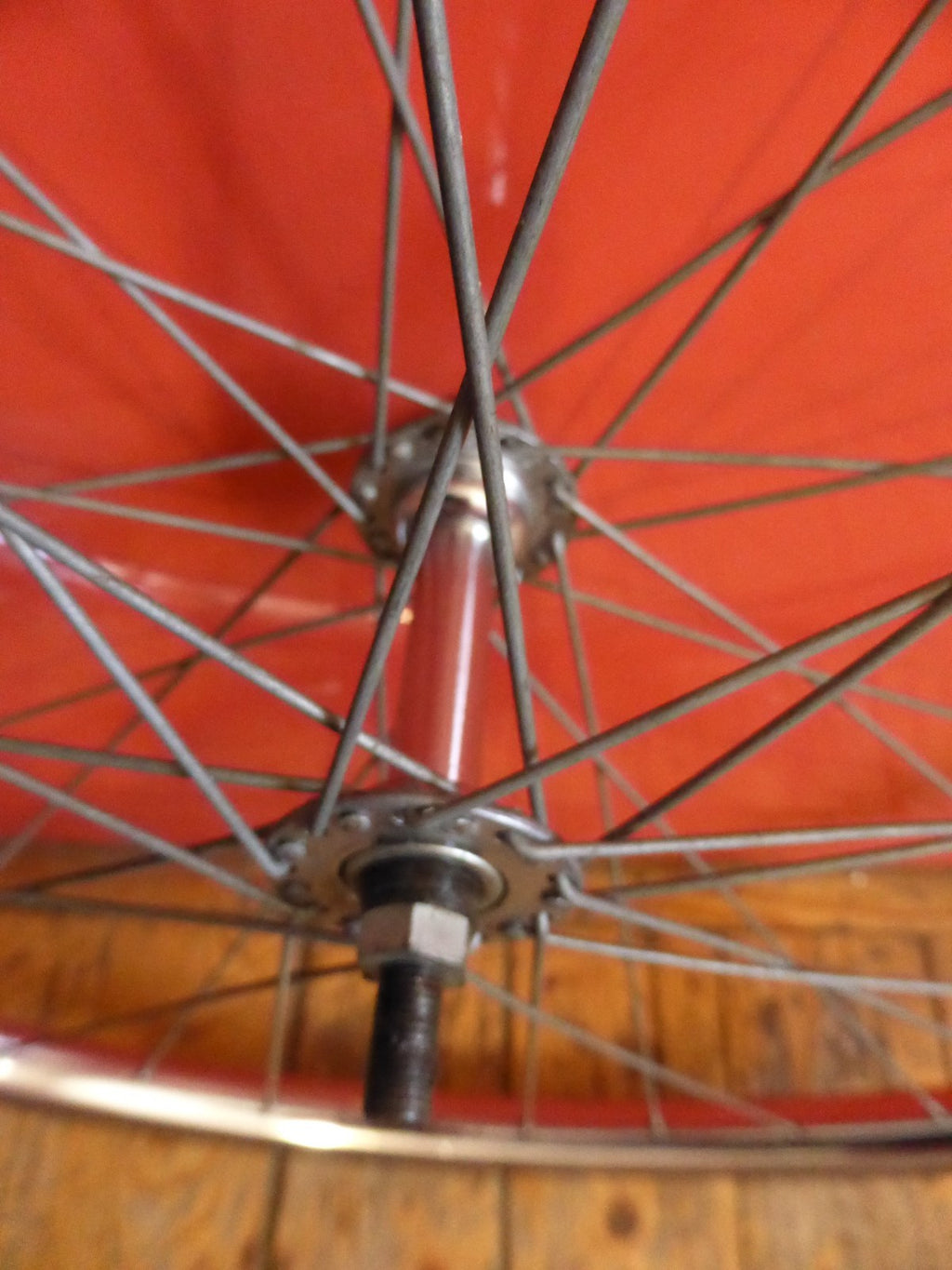 ✨NOS Roue avant velo vintage 650A (590) – 1975 – jante chromée - pneu Michelin✨