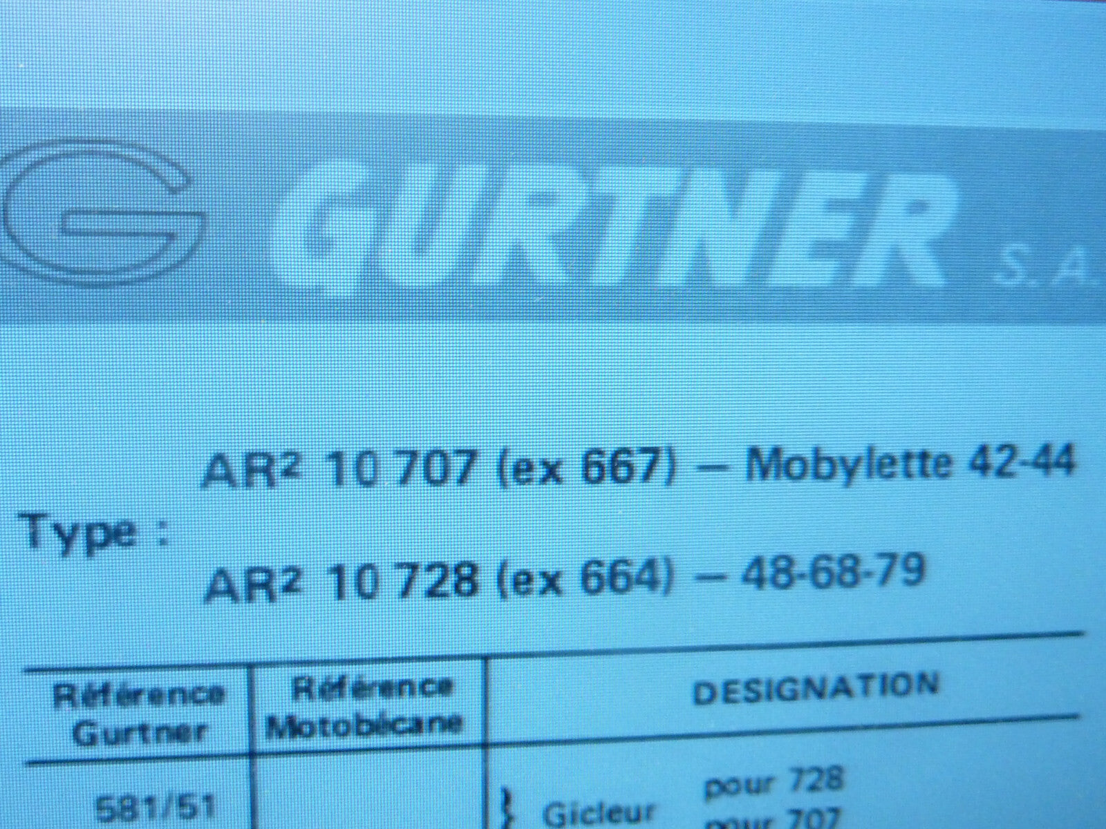 ✨ NOS Lot de 10 joints / rondelles pour carburateur Gurtner 14025 Ancien stock✨