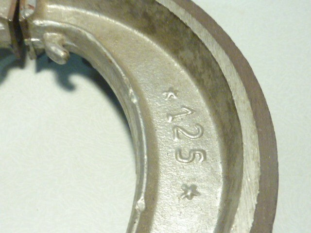 Mâchoires de frein à tambour ideal neuve ancien stock pour Ø 125