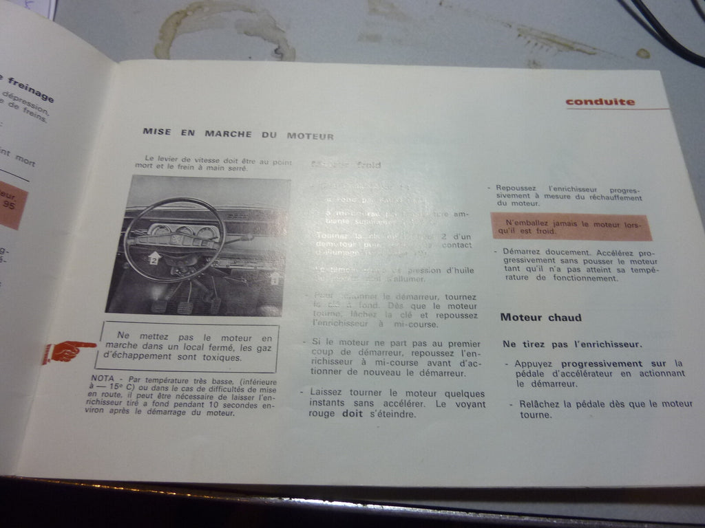 Peugeot 204 Livret notice conduite entretien Mars 71 11° édition