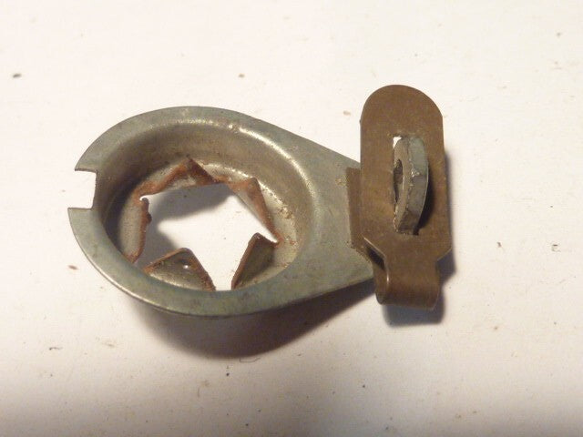 1 ancien vintage support porte ampoule 17 mm velo mobylette vitalux soubitez