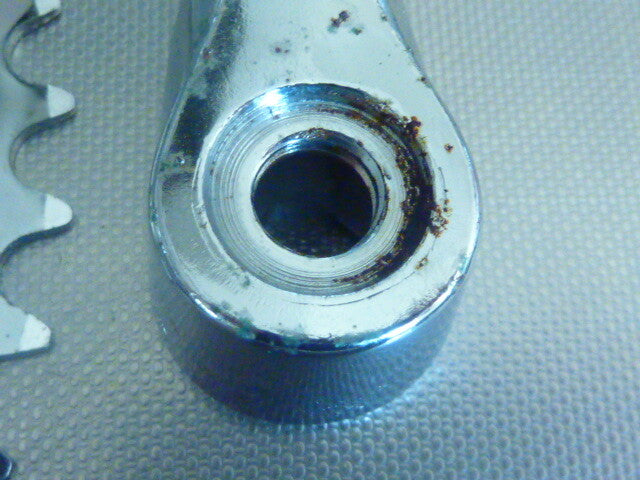 NOS original Pédalier 44 dents 170 chromé THUN  vintage old bicycle crankset
