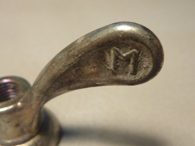 2 anciens Ecrous Papillon Velo Ancien Set Wing Nuts Brass 8 mm vintage Sova