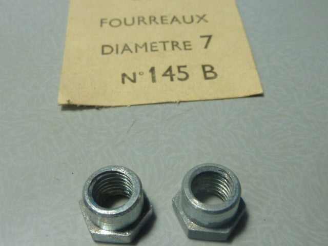✨NOS NEU ancien vintage 5 écrou plateau pédalier épaulé méplat fourreaux Ø 7